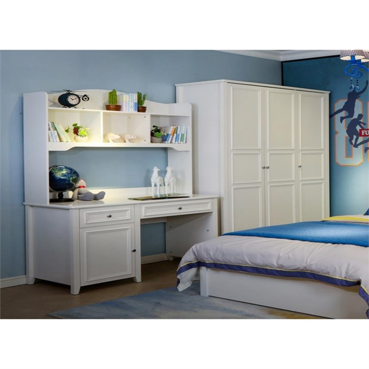 white desk and hutch