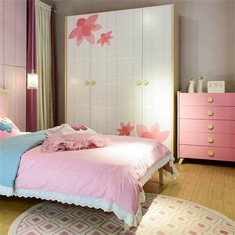 Lily Kids White Wardrobe
