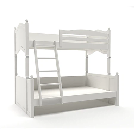 White bunk bed White bunk bed